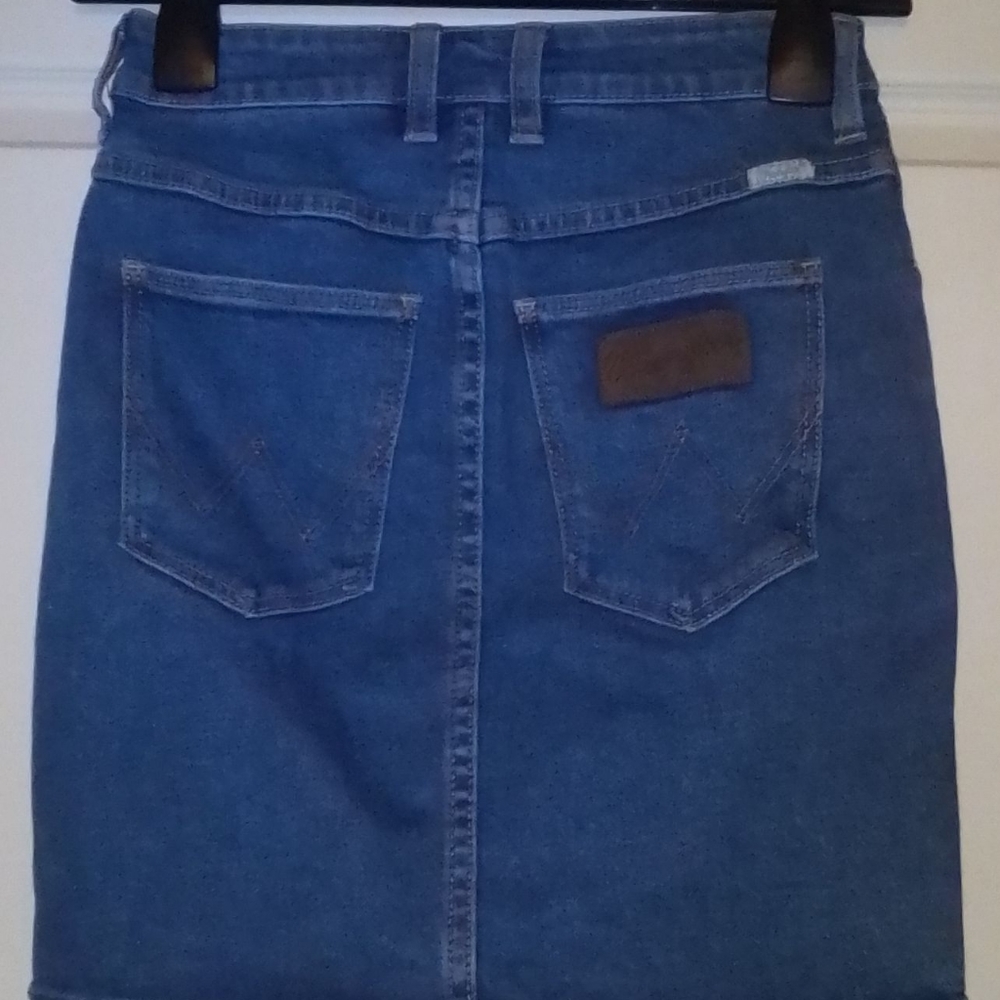 Women's Wrangler Hi Mini Skirt Denim Size 8 - Picture 4 of 5